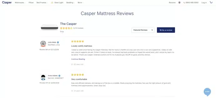 Casper Mattress Reviews 