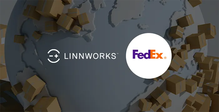 Linnworks and FedEx logos.