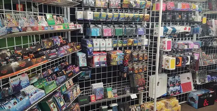 A stand in a store