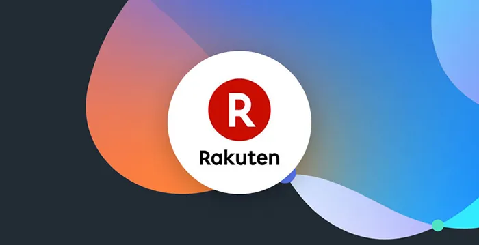 Rakuten logo in a white circle.