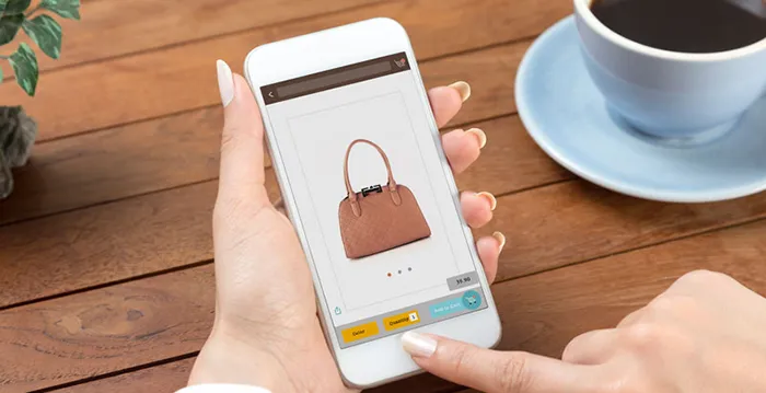 A person holding a phone.