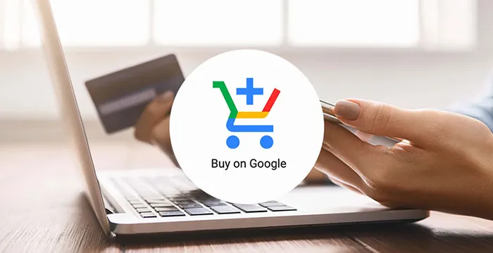 Buy on Google logo in a white circle.