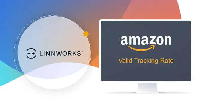 Linnworks and Amazon Valid Tracking Rate logos.