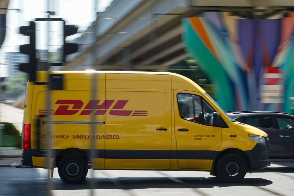 DHL delivery van