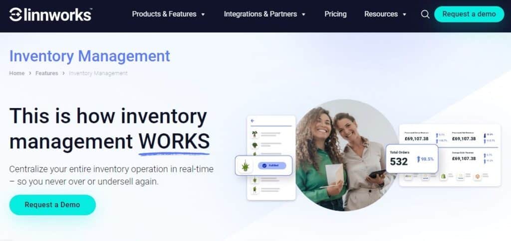 Linnworks inventory management software