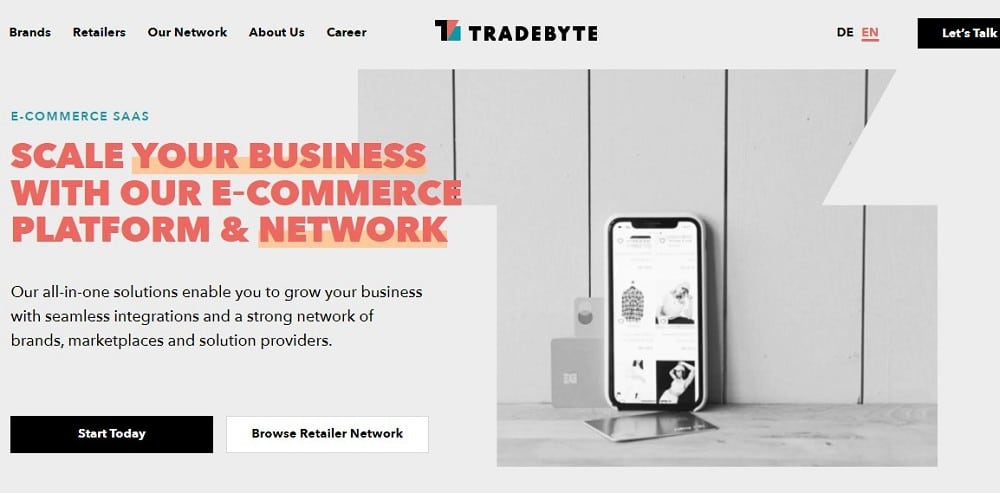 Tradebyte home page