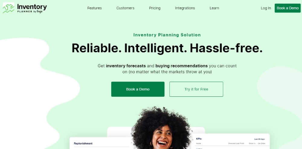 Inventory Planner home page