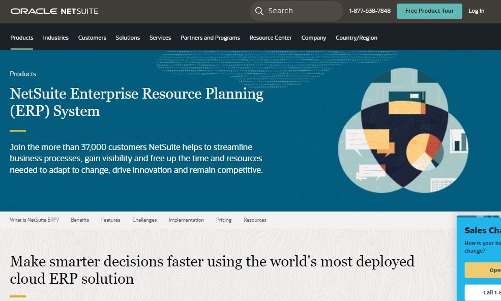 NetSuite home page