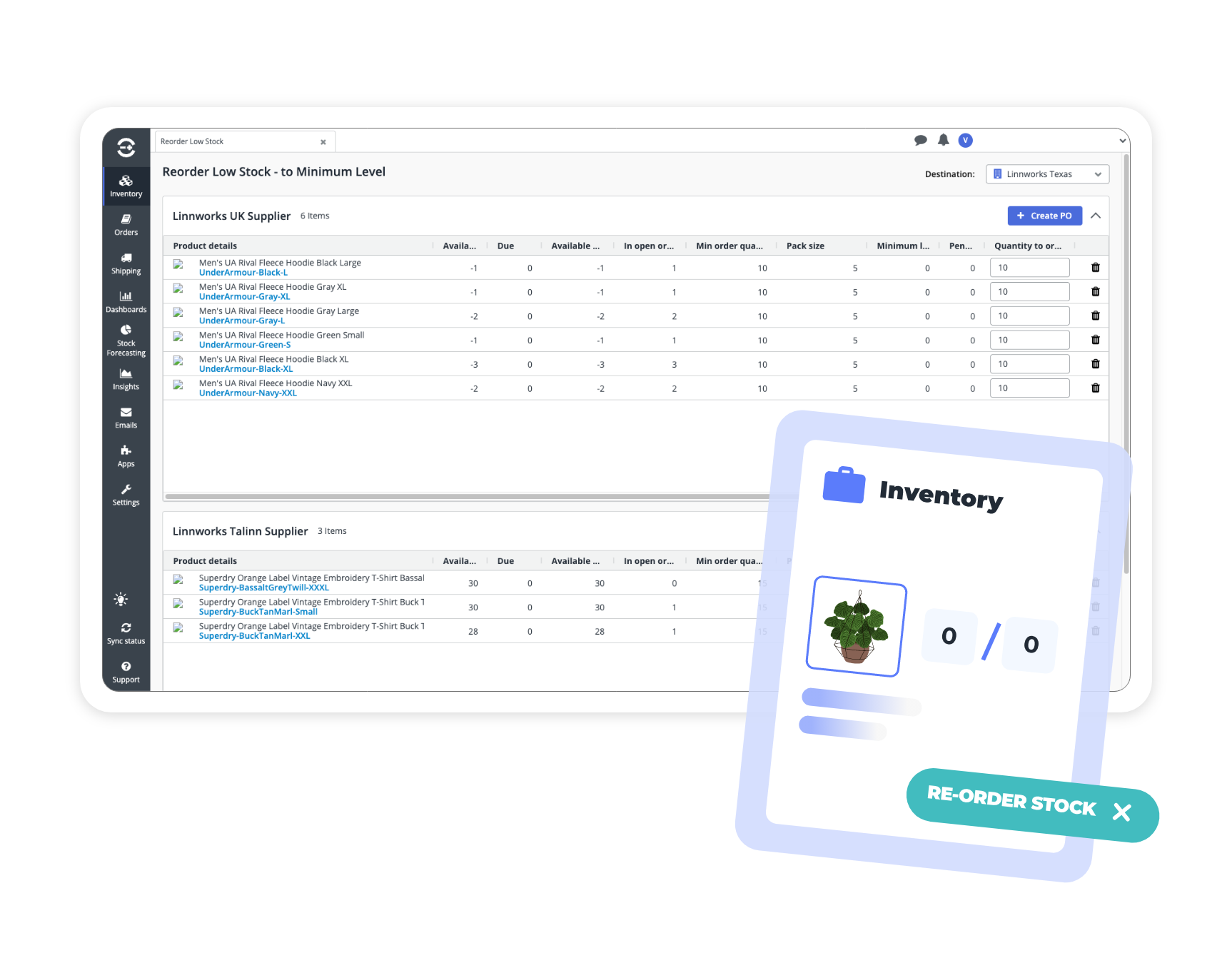 inventory management sync