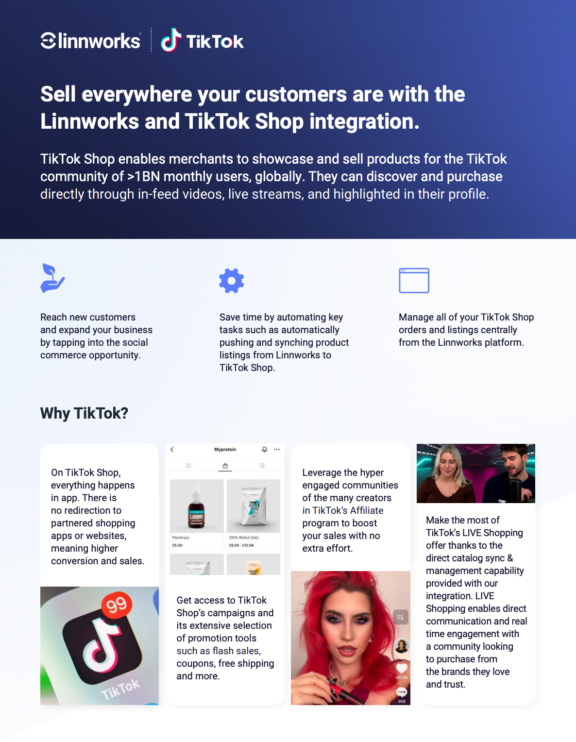 linnworks tiktok integration factsheet