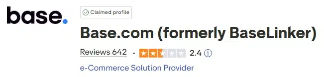 Base.com 642 reviews on Linnworks
